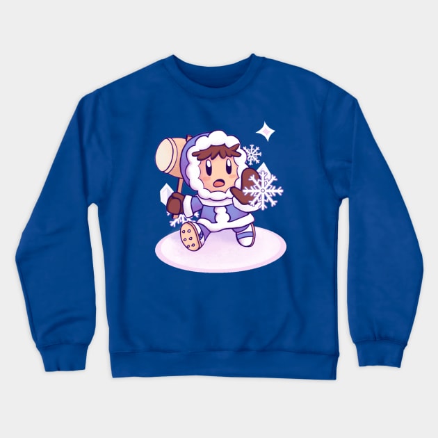 The Lonely Ice Climber Crewneck Sweatshirt by VanillaPuddingSnack